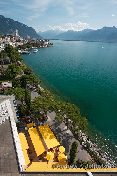 0809_40D_8137.JPG - View from my hotel window, up the Montreux shoreline