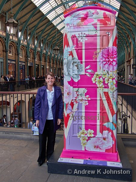 0712_S95_0649.jpg - Frances, with one of the decorative phone boxes prepared for the London Olympics