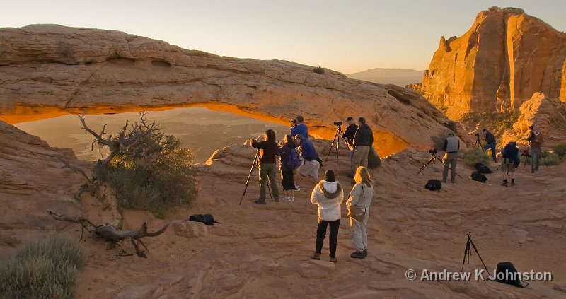 1007_350D_8335.JPG - Tripods at Dawn!Mesa Arch, Canyonlands NP, UT.