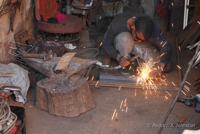 1113_GX7_1030839.JPG - Blacksmith at work, Marrakech